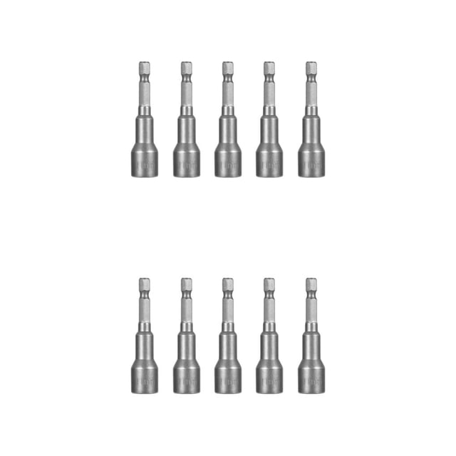 Destornillador de tuercas portátil Riwesomey 5 piezas vástago hexagonal destornillador eléctrico brocas 11x65mm