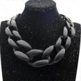 thumbnail image 2 of Vintage Resin Acrylic Collar Chunky Choker Statement Bib Chain Necklace Pendants, 2 of 5