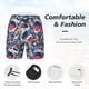 thumbnail image 3 of Balery cool rock Skull Bañador para hombre, shorts de playa de secado rápido con entrepierna y forro de compresión-X-Large, 3 of 6