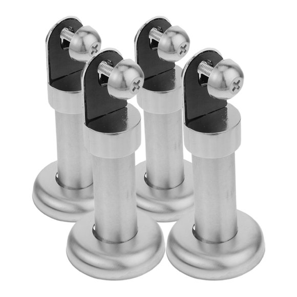 ADDHAT 4Ud Pies De Soporte Para Partición En Acero Inoxidable Color Plata Para Uso