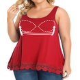 thumbnail image 1 of CHOK Camisoles à Soutien-Gorge Intégré pour Femmes, Bretelles Spaghetti Ajustables, Débardeur Sans Manches, Hauts d'Été, 1 of 6