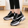 thumbnail image 5 of Women's Platform Sneakers Wedges  Lace Up Shoes Increase Fashion Sneakers for Womens Girls, 5 of 6