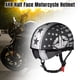 thumbnail image 3 of AHR Half Face Motorcycle Helmet with Sun Visor DOT Approved for Bike Chopper Cruiser, Black, 3 of 9