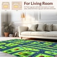 thumbnail image 2 of Flatwoven High Traffic Area Rug, Interactive Road Traffic Playmat for, Non Slip, Stain Resistant, Washable Area Rugs for Living Room, Bedroom(Blue, 5X7), 2 of 8