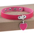 thumbnail image 1 of Collar con colgante de corazón de amor gótico punk de Harajuku, collar de cuero, collar de cuero, cadena para el cuello, pulsera, 1 of 6