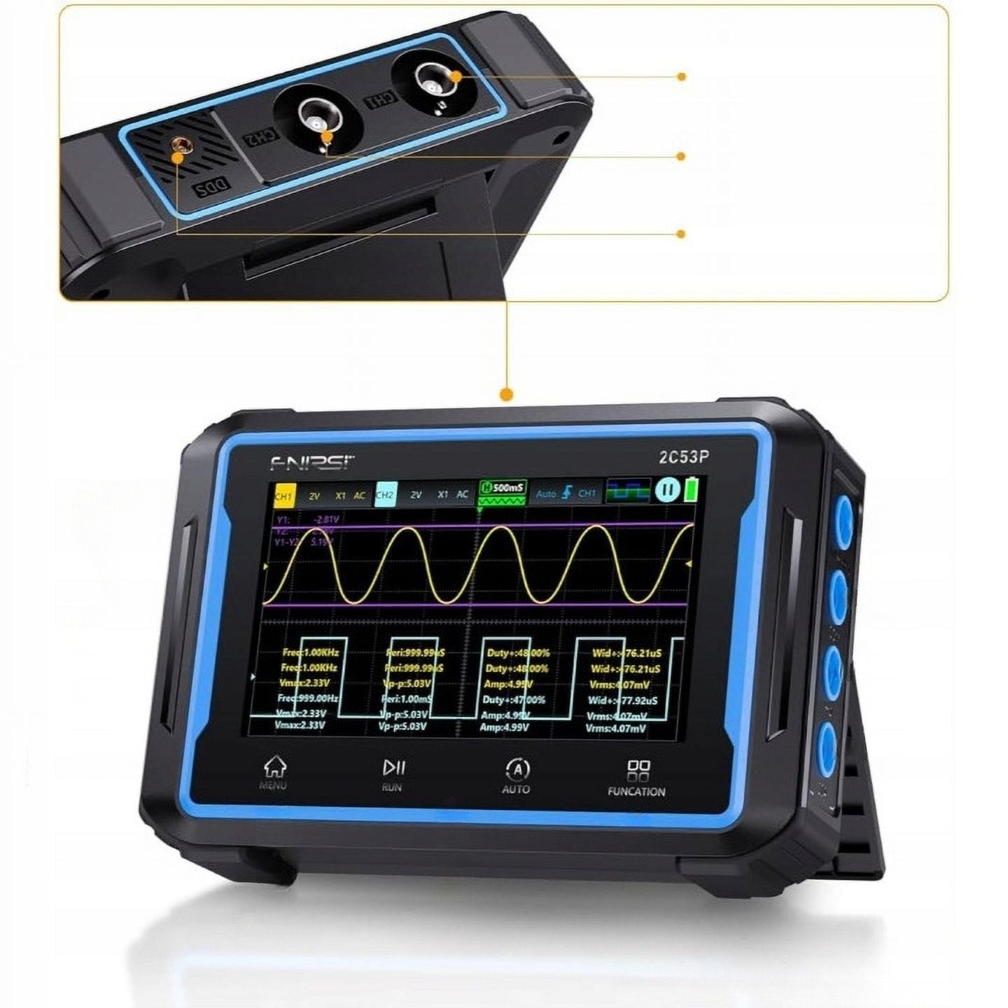 Digital multimeter signal meter oscilloscope 3in1 FNIRSI 2C53P