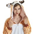 thumbnail image 2 of Animal Onesie pijamas para mujeres hombres Navidad Halloween Cosplay disfraz Xemadio CJWUS-2733, 2 of 7