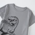 thumbnail image 4 of AWZXDE Summer Boys Beach Lightweight Mesh Tee And Shorts Set Playwear For 4-12 Years Outdoor Casual Kids Ensemble Grey，7-8 Years, 4 of 9