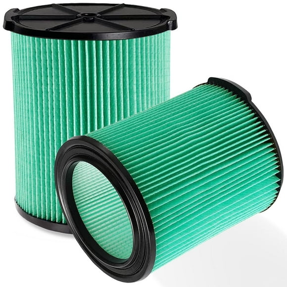 Filtros VF6000 Paquete de 2 Ridgid para Aspiradoras en Seco Húmedo de 5 a 20 Galones