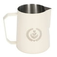 thumbnail image 2 of Milk Frothing Pitcher, Stainless Steel Frother Cup Narrow  Wide Application 450ml Capacity With Handle For Office White, 2 of 8