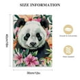 thumbnail image 2 of Nawypu Panda Print, Panda Wall Decor, Panda Print on Canvas, Watercolor Panda Print, Panda Bear Portrait, Panda With Flowers, Animal Wall Art Print, Summer Print, Art, 2 of 5
