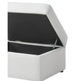 thumbnail image 7 of Comfort Pointe Chandler Ivory Performance Fabric Storage Ottoman, 7 of 7