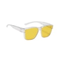thumbnail image 2 of Gafas de sol rectangulares para mujer Sunnimix Amarillo Claro UV400, 2 of 8
