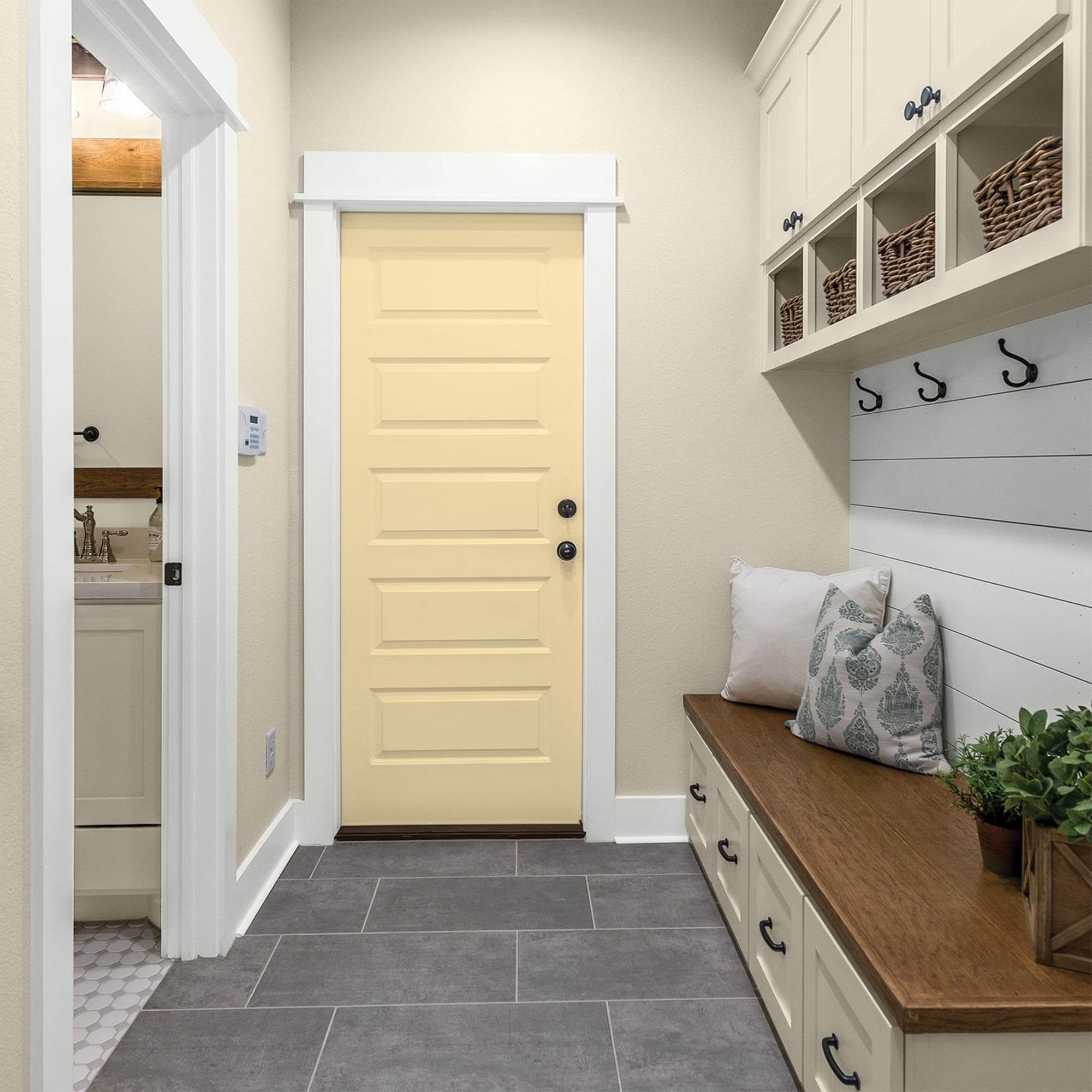 Glidden One Coat Interior Paint and Primer, Dusty Yellow / Yellow, 1 Quart, Semi-Gloss