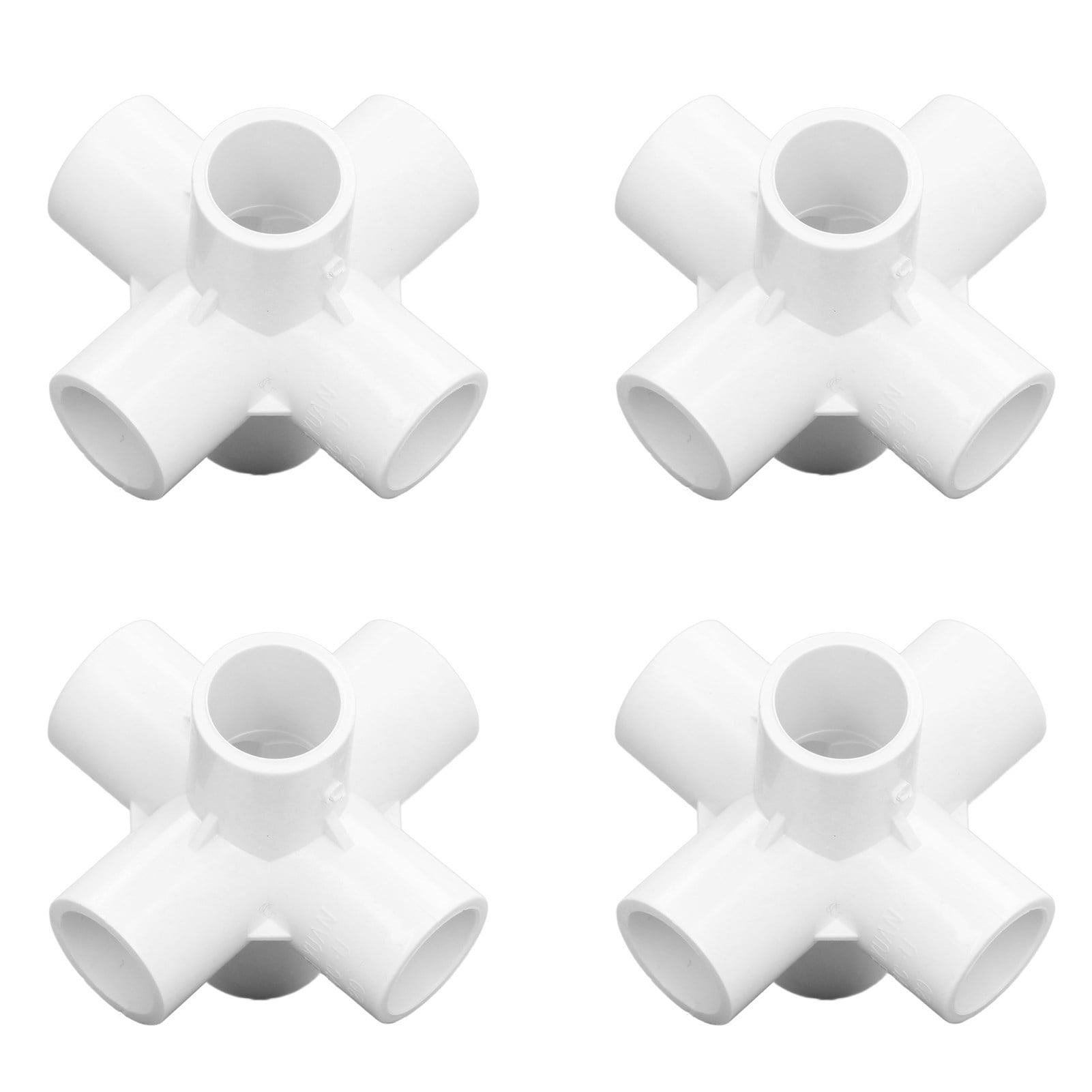 PVC Corner Connector, Easy To Connect 6 Way Pipe Fittings For Home