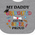 thumbnail image 4 of Inktastic My Daddy Graduated and I'm Super Proud Boys or Girls Baby Bib, 4 of 4
