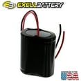 thumbnail image 4 of Exell 2.4V 1200mah NiCd Custom Battery Pack w/ Wire Leads, 4 of 4