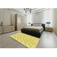 thumbnail image 4 of Ahgly Company Indoor Rectangle Patterned Golden Brown Yellow Area Rugs, 7' x 10', 4 of 6