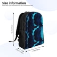 thumbnail image 4 of Balery Blue Marble And Gold Mochila - Mochila Estilosa y Duradera para Laptop de 15 Pulgadas con Tela Oxford Impermeable, 4 of 8