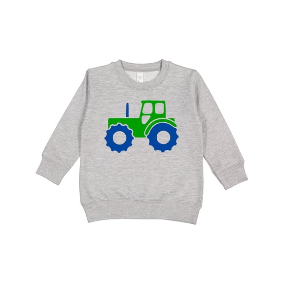 Inktastic Cute Green Tractor Toddler Sweatshirt