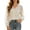 Beige, variant on Womens Casual Pullover Hollow Out Lace Korean Fashion Tees for Girls,Beige,L