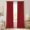 Ruby Red, variant on 100% Blackout Curtains for Bedroom, Ruby Red Linen Look Thermal Insulated Room Darkening Drapes, 2 Panels, Clip Rings, 50Wx96L Inches