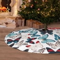 thumbnail image 6 of Lsque Butterfly Print Christmas Tree Skirt, Tree Skirt with Ties or Velcro, Perfect for Holiday Decorations, Halloween, and New Year-36", 6 of 7