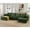 2 Green + Foam + 5 Seat, variant on U shape Modular Sectional Sofa, Compressed Sectional Sofa Modern Minimalist Style Corduroy Couch, Sleeper Sofa for Living Room, Bedroom, Comfy Compressed Sofa -Beige