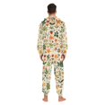 thumbnail image 4 of FORMRS Onesies Pajama for Adults Unisex Hoodie Winter Jumpsuit One Piece Sleepwear, Sizes S-2XL, Leaves Pattern, 4 of 7