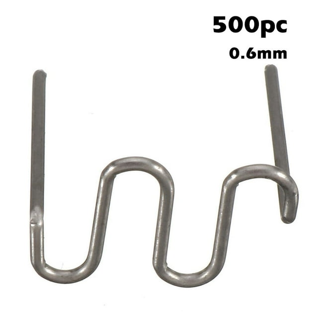 Riwcyla 500 Pcs Pare-Chocs de Voiture Fil de Soudage Soudeurs Clous Apparence Machine de Réparation Raccommodage Réparation Standard Pré-Découpé Vagues Staple