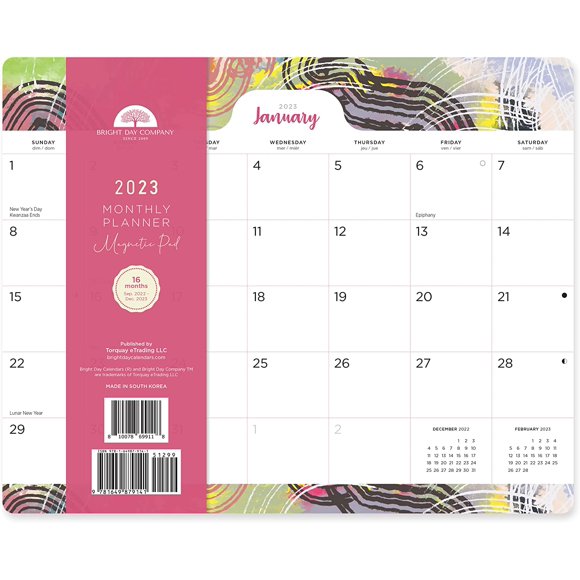 Magnetic Refrigerator Calendar