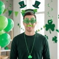 thumbnail image 6 of Alaiyaky 17 Pcs St Patricks Day Costume Accessories Set Shamrock Necklaces Clover Glasses Mustaches for Irish Party Decor, 6 of 7