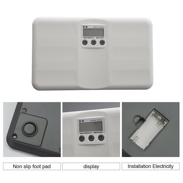 Miumaeov 440lbs Shipping Weighing Scale Digital Electronics Mail Parcel Scale Battery LCD Digital for Medium to Small Packages Parcel Small Pet USB