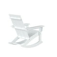 thumbnail image 6 of GARDEN Set of 2 Modern Plastic Outdoor Rocking Chairs for Patio Porch, White, 6 of 11