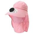thumbnail image 5 of Callipe Solar Fan Hat with Neck Flap UV Hat with Cooling Fan USB Rechargeable Breathable Men Women Summer Outdoor Wide Brim Sun Hat, 5 of 8