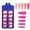 B, variant on Tkrady 100pcs Blister Box Pieces Nail French Nail Pieces DIY Nail Pieces Full Coverage Pressed On Nails For DIY Nail Salon