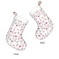 thumbnail image 3 of Yiaed Cute Poodle Dog Print Christmas Stockings, Christmas Stockings Hanging Ornaments, Christmas Stockings for Family Christmas Holiday Decorations, 3 of 7