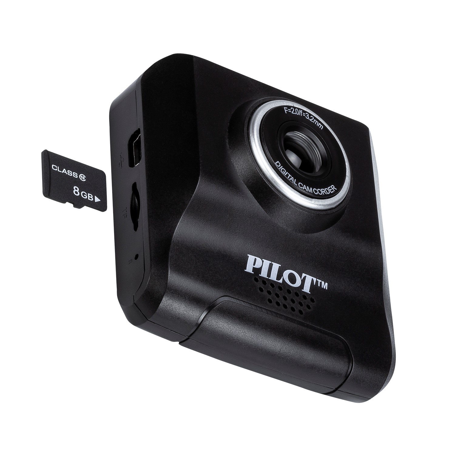 Pilot Automotive 720p Dash Cam With 8gb Sd Card Walmart Walmart 