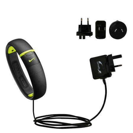 International AC Home Wall Charger suitable for the Nike Fuelband SE - 10W Charge supports wall outlets and voltages worldwide - Uses Gomadic Brand