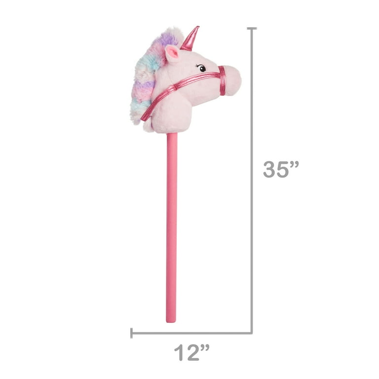 Spark Create Imagine Plush Riding Stick Pink Unicorn Walmart