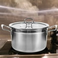 thumbnail image 1 of UPOUART Soup Pot with Lid Stainless Steel Kitchen Cooking 1Set, 1 of 7