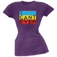 thumbnail image 1 of I Cant Even Purple Soft Juniors T-Shirt, 1 of 1