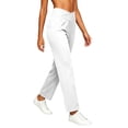 thumbnail image 4 of SeekIslan Women's Crossover Yoga Pants V Waist Straight Leg Pants with Pockets for Gym and Casual Daily, 4 of 6