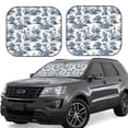 thumbnail image 1 of Balery Vintage Floral 1 Parasol para parabrisas de coche de 2 piezas | Parasol plegable para parabrisas delantero de coche para la mayoría de sedanes-Large, 1 of 6