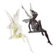 thumbnail image 4 of Outdoor Garden Statue 15x6cm Lawn Yard Fairy Sculpture Fountain Sitting Fairies Figurine Decoration Yard Backyard Ledge Shelf Angel Ornament , Gray, 4 of 8