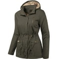 thumbnail image 6 of Ma Croix Womens Hooded Faux Fur Utility Coat Jacket Outwear, 6 of 8