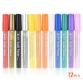 thumbnail image 1 of 12 Colors Acrylic Painter Colorful Marker Marking Pen Highlighter Permanent Candy Color for DIY Drawing, 1 of 8