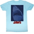 thumbnail image 1 of Jaws Under Water Style Light Blue Adult T-Shirt, 1 of 1