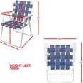 thumbnail image 2 of Rio Brands BY055-0138 Web Fold Chair, Blue, 2 of 5