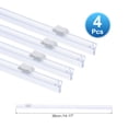 thumbnail image 2 of 4pcs Plastic Wrap Cutter, 14in Plastic Wrap Slide Cutter Snap Card Slot Installation Replacement for Aluminum Foil Wax Paper Parchment Paper Wrap Dispenser, White, 2 of 6